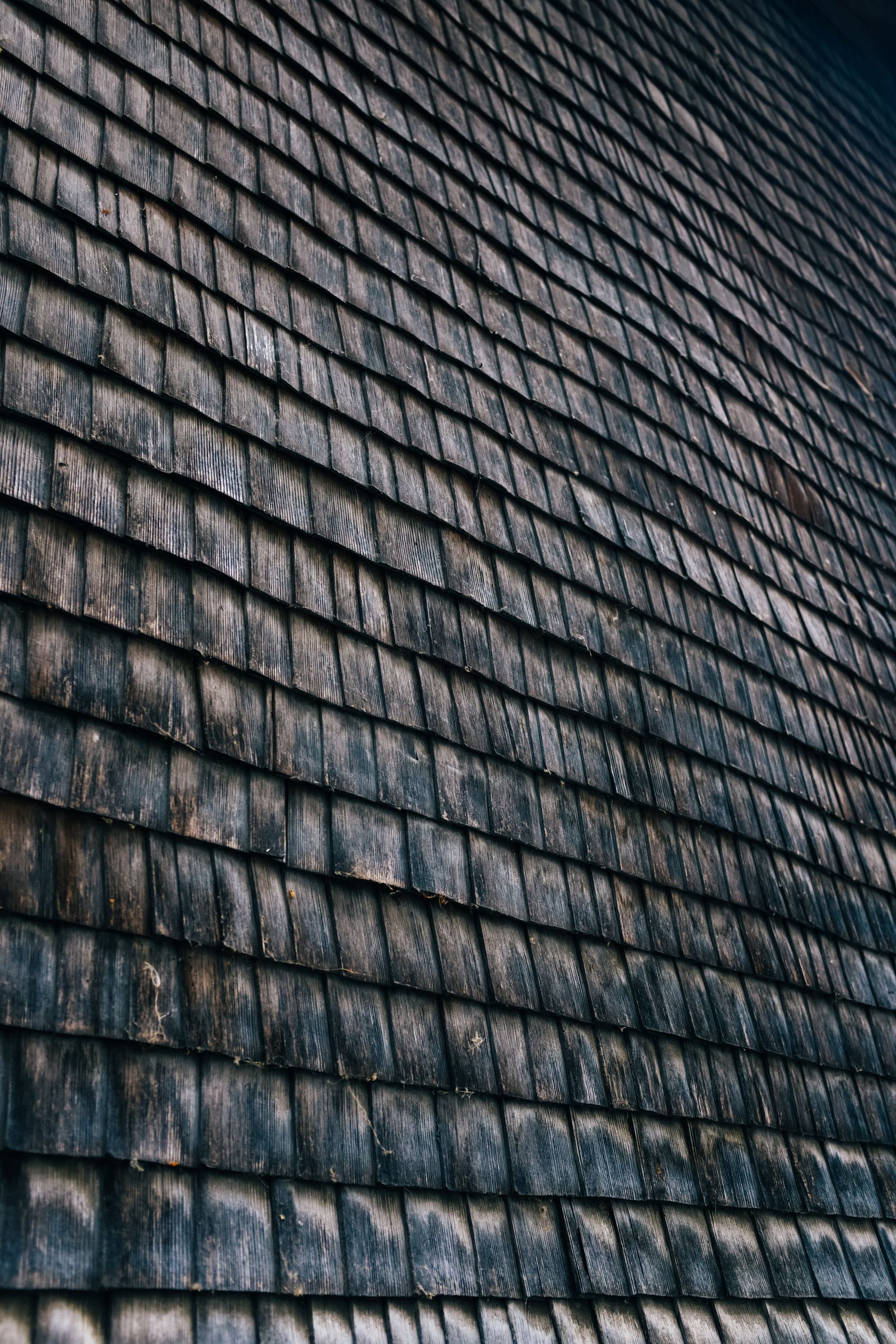 Representative before state - aged and weathered rooftop tiles
