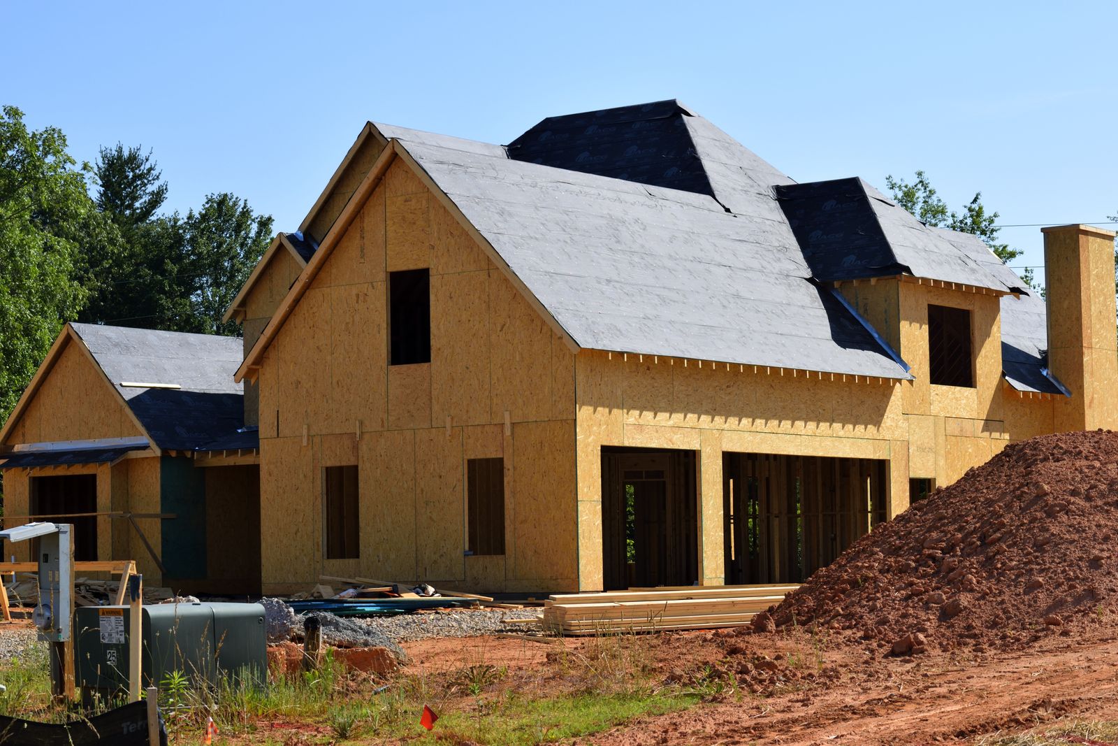 Two-storey suburban house with a well-maintained roof