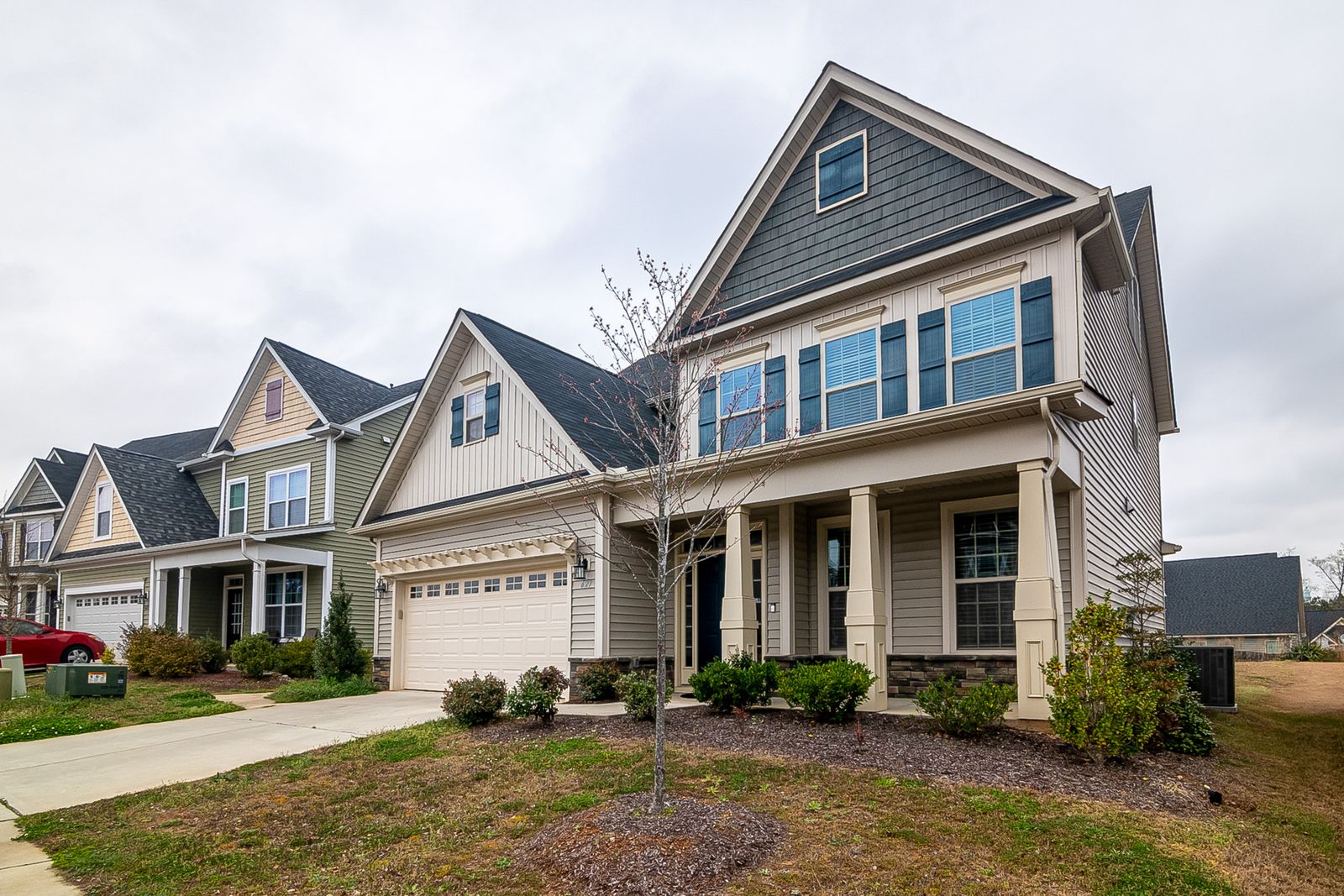 Representative after state - restored home exterior with clean siding